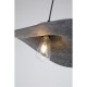 Searchlight-55103BK - Ripple - Hat Style Black Pendant with Grey Felt Shade