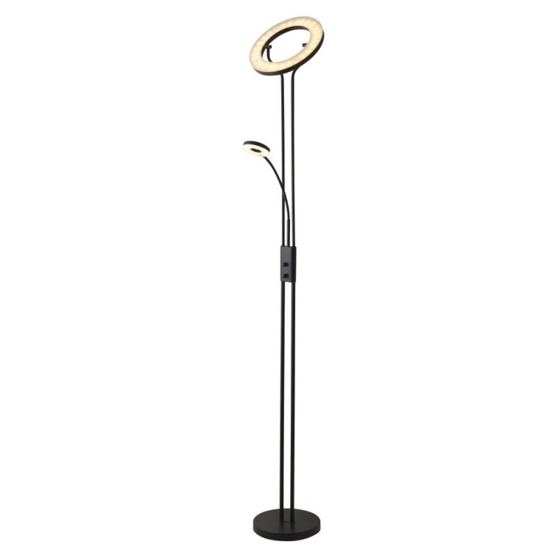 Searchlight-55601BK - Mother & Child - Matt Black LED Mother & Child Floor Lamp