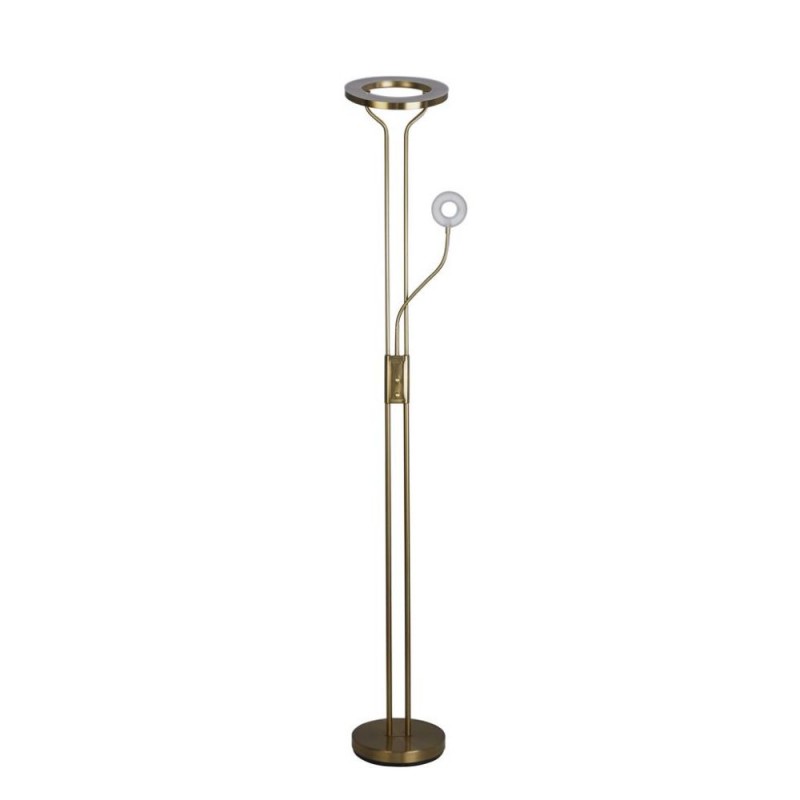 Searchlight-55601SB - Mother & Child - Satin Brass LED Mother & Child Floor Lamp