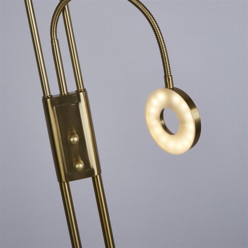 Searchlight-55601SB - Mother & Child - Satin Brass LED Mother & Child Floor Lamp