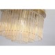 Searchlight-55620-320CP - Swizzle - Matt Gold 5 Light Flush with Champagne Rods