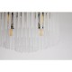 Searchlight-55620-320SA - Swizzle - Sand 5 Light Flush with Frosted Glass Rods