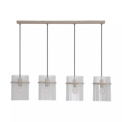 Swizzle - Sand 4 Light over Island Fitting with Frosted Glass Rods