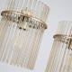 Searchlight-55620-4CP - Swizzle - Gold 4 Light over Island Fitting with Champagne Rods
