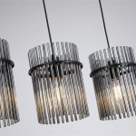 Swizzle - Matt Black 4 Light over Island Fitting with Smoked Rods Swizzle - Matt Black 4 Light over Island Fitting with Smoked Rods