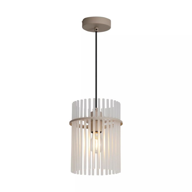 Searchlight-55620SA - Swizzle - Sand Pendant with Frosted Glass Rods