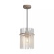 Searchlight-55620SA - Swizzle - Sand Pendant with Frosted Glass Rods