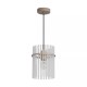 Searchlight-55620SA - Swizzle - Sand Pendant with Frosted Glass Rods