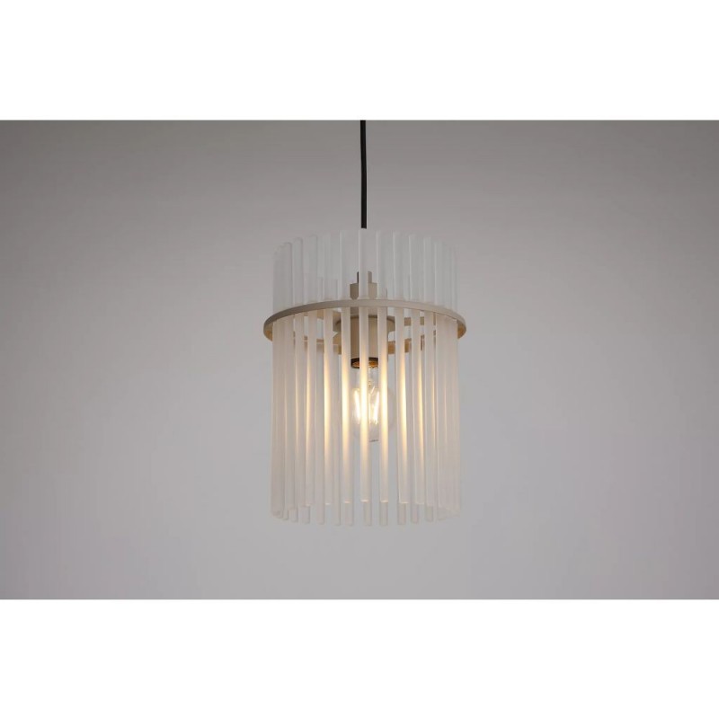 Searchlight-55620SA - Swizzle - Sand Pendant with Frosted Glass Rods