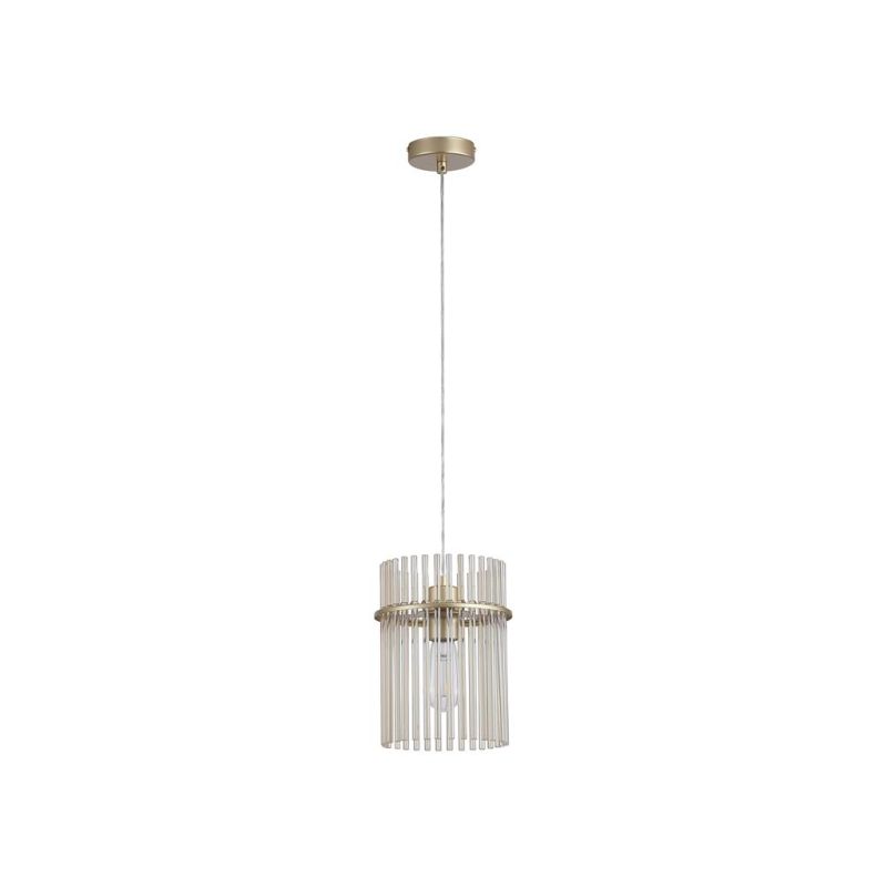 Searchlight-55620CP - Swizzle - Gold Pendant with Champagne Rods