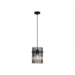 Swizzle - Matt Black Pendant with Smoked Rods Swizzle - Matt Black Pendant with Smoked Rods