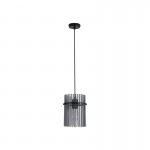 Swizzle - Matt Black Pendant with Smoked Rods Swizzle - Matt Black Pendant with Smoked Rods