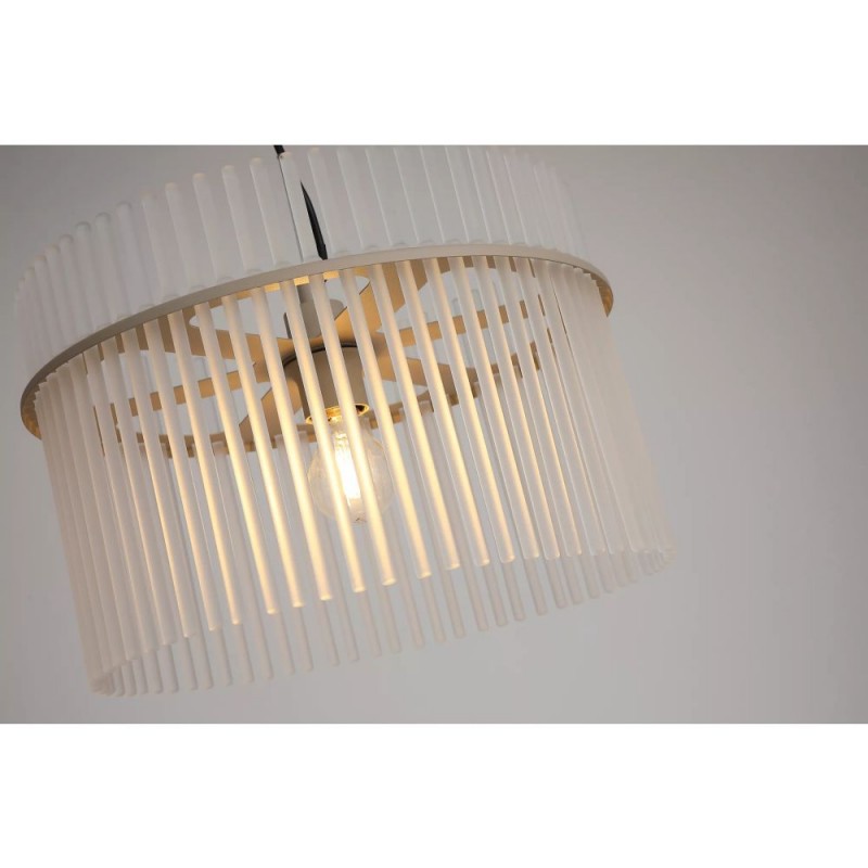 Searchlight-55621SA - Swizzle - Sand Pendant with Frosted Glass Rods Ø 40 cm
