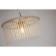 Searchlight-55621SA - Swizzle - Sand Pendant with Frosted Glass Rods Ø 40 cm