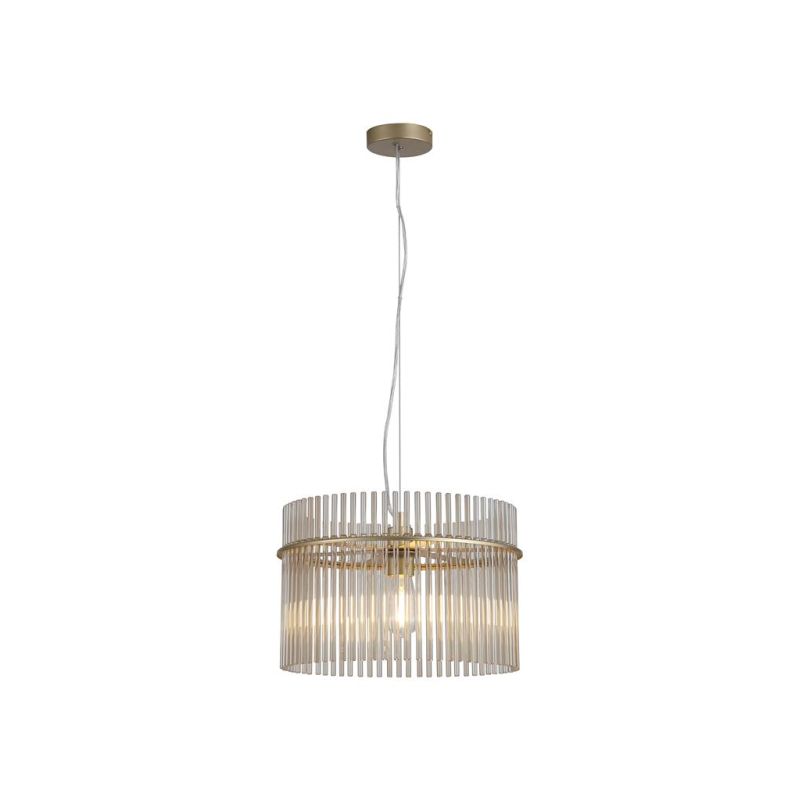 Searchlight-55621CP - Swizzle - Gold Pendant with Champagne Rods Ø 40 cm