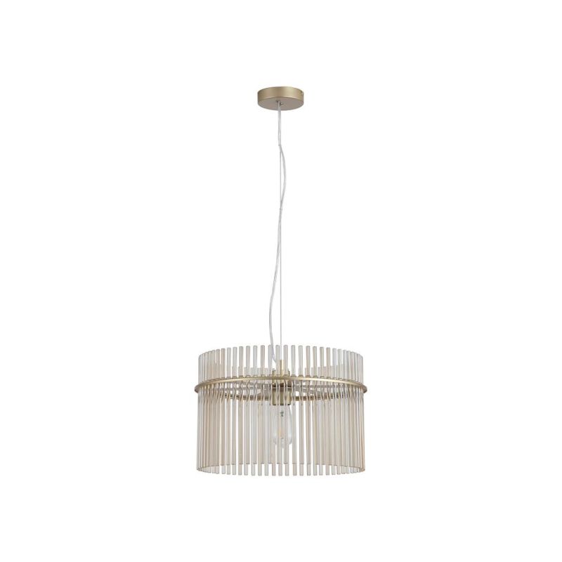 Searchlight-55621CP - Swizzle - Gold Pendant with Champagne Rods Ø 40 cm