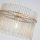 Searchlight-55621CP - Swizzle - Gold Pendant with Champagne Rods Ø 40 cm