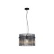 Searchlight-55621SM - Swizzle - Matt Black Pendant with Smoked Rods Ø 40 cm