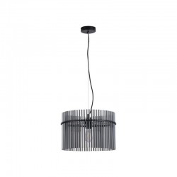 Swizzle - Matt Black Pendant with Smoked Rods Ø 40 cm Swizzle - Matt Black Pendant with Smoked Rods Ø 40 cm