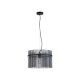 Searchlight-55621SM - Swizzle - Matt Black Pendant with Smoked Rods Ø 40 cm
