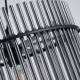 Searchlight-55621SM - Swizzle - Matt Black Pendant with Smoked Rods Ø 40 cm