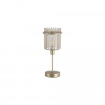 Swizzle - Matt Gold Table Lamp with Champagne Rods
