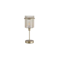 Swizzle - Matt Gold Table Lamp with Champagne Rods