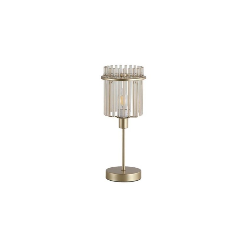 Searchlight-55622CP - Swizzle - Matt Gold Table Lamp with Champagne Rods