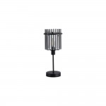 Swizzle - Matt Black Table Lamp with Smoked Rods
