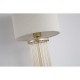 Searchlight-55623CP - Swizzle - Matt Gold & Champagne Glass Rods Table Lamp with White Linen Shade
