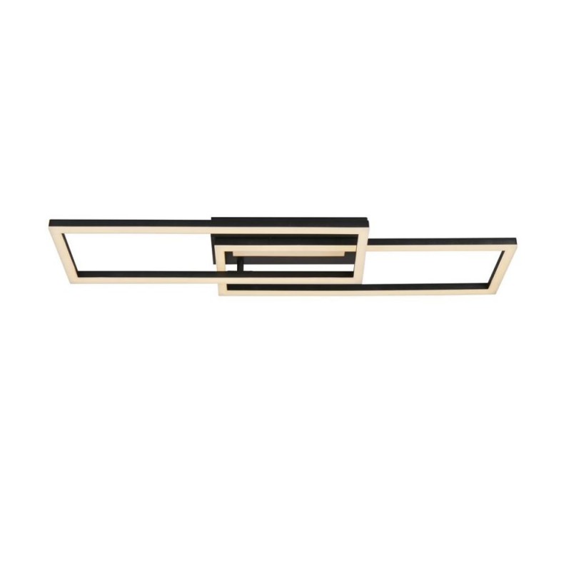 Searchlight-55624BK - Ovaloid - Matt Black LED Flush