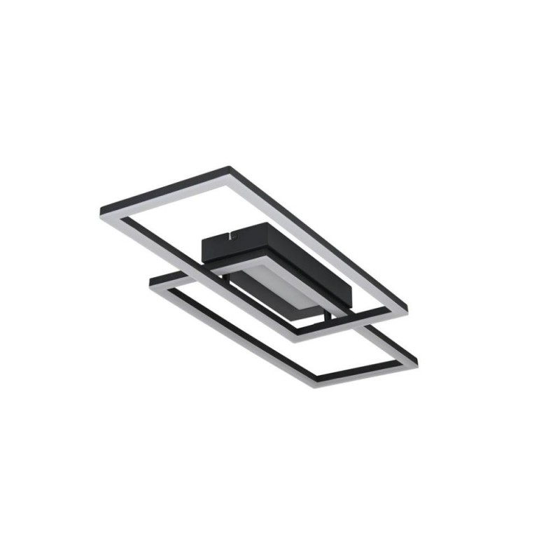 Searchlight-55624BK - Ovaloid - Matt Black LED Flush