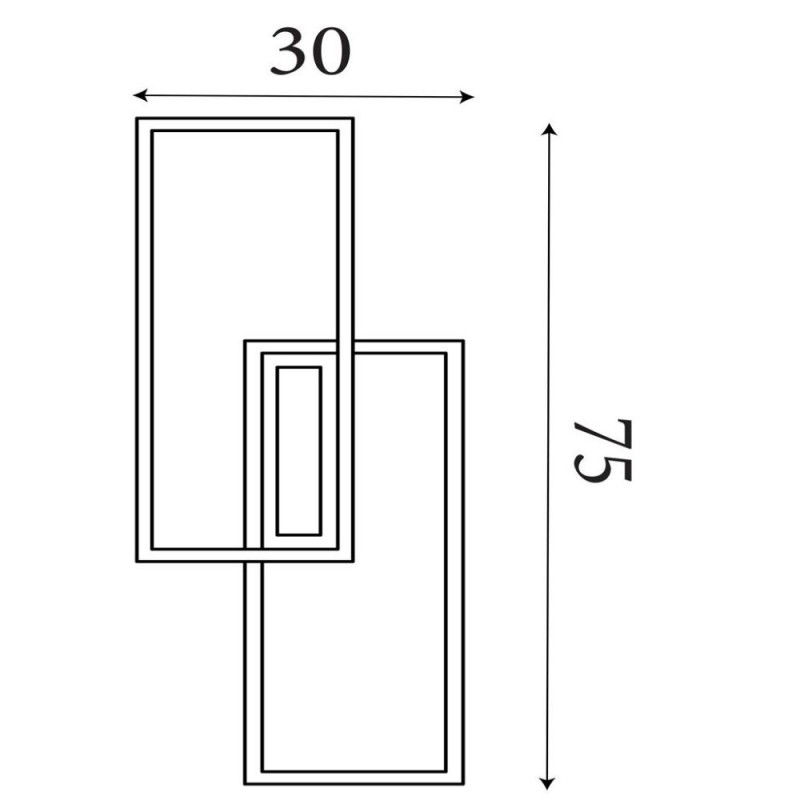 Searchlight-55624BK - Ovaloid - Matt Black LED Flush