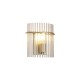 Searchlight-55625CP - Swizzle - Matt Gold Wall Lamp with Champagne Rods