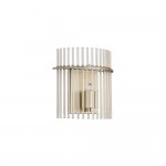 Swizzle - Matt Gold Wall Lamp with Champagne Rods