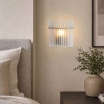 Swizzle - Sand Wall Lamp with Frosted Glass Rods