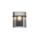 Searchlight-55625SM - Swizzle - Matt Black Wall Lamp with Smoked Rods
