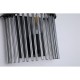 Searchlight-55625SM - Swizzle - Matt Black Wall Lamp with Smoked Rods