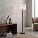 Swizzle - Sand Floor Lamp with Frosted Glass Rods