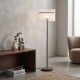 Searchlight-55626SA - Swizzle - Sand Floor Lamp with Frosted Glass Rods