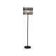 Searchlight-55626SM - Swizzle - Matt Black Floor Lamp with Smoked Rods