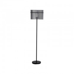 Swizzle - Matt Black Floor Lamp with Smoked Rods Swizzle - Matt Black Floor Lamp with Smoked Rods