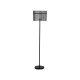 Searchlight-55626SM - Swizzle - Matt Black Floor Lamp with Smoked Rods