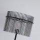 Searchlight-55626SM - Swizzle - Matt Black Floor Lamp with Smoked Rods