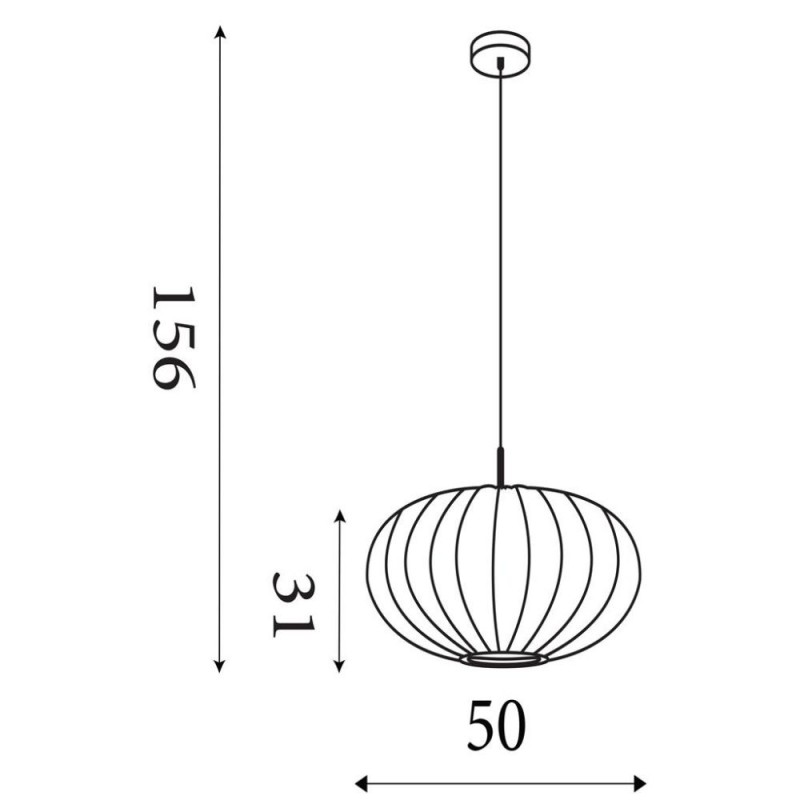 Searchlight-55712 - Bonnie - Satin Brass Pendant with Ivory Champagne Satin Shade