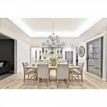 Bellis II - Chrome 9 Light Centre Fitting with Crystal