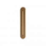 Couper - Satin Brass LED Wall Lamp with Clear Acrylic