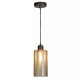 Searchlight-56131-1BZ - Kent - Bronze Pendant with Champagne Frosted Glass