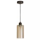 Searchlight-56131-1BZ - Kent - Bronze Pendant with Champagne Frosted Glass