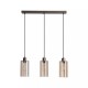 Searchlight-56132-3BZ - Kent - Bronze 3 Light over Island Fitting with Champagne Frosted Glass